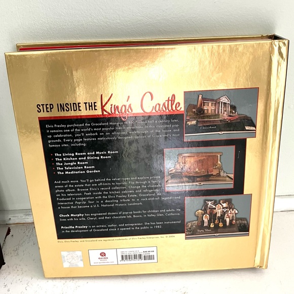 Alfred Hitchcock & Graceland Elvis Presley retro pop up coffee table books set - Picture 10 of 15